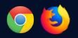 The image shows the Logo of Google Chrome and Firefox browsers. These are the browsers where you can access i8VIP, your one and only VIP platform for i8 Live.